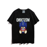 Moschino T Shirt Teddy Bear Pattern Quick-Drying Loose Short Sleeve