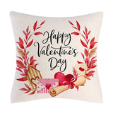 Valentine's Day Pillow Covers 4 Piece Random Styles Together, Truck Love Balloon Bicycle Ornament Pillow Cushion