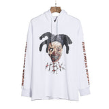Vlone Hoodie Autumn And Winter Clown Printed Back Large V Hoodie Casual Hooded Couple Sweater Coat