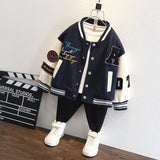 Toddler Boys Jackets Boys' Suit Spring and Autumn Baseball Uniform Gym Clothes