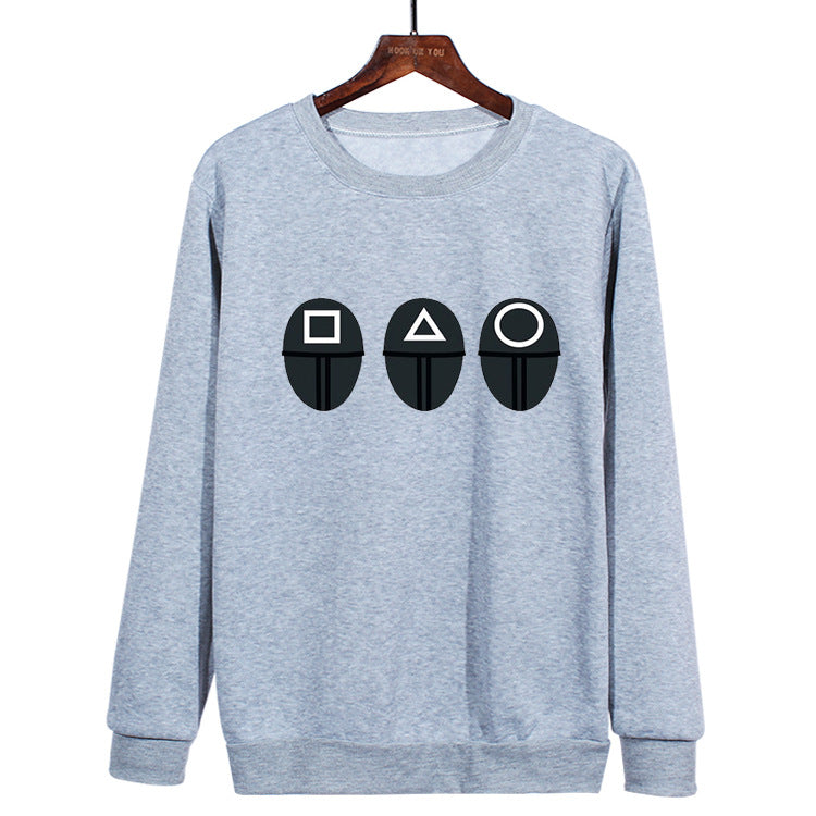 Squid Game Costume round Six Printed Crew Neck Sweatshirt