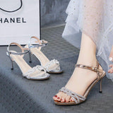 High Heels Slippers Summer Open Toed Buckle Fashion High Heel Sandals