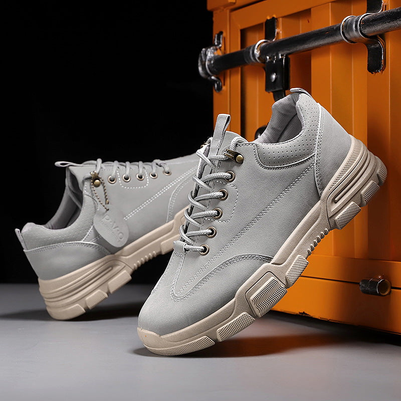 Men's Boots Work Boot Men Casual Hiking Boots Fall Winter Men Tooling Low-Top Martin Boots