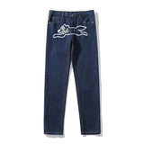 Ice Cream Jean Running Dog Denim Pant Classic Simple Basic Jeans