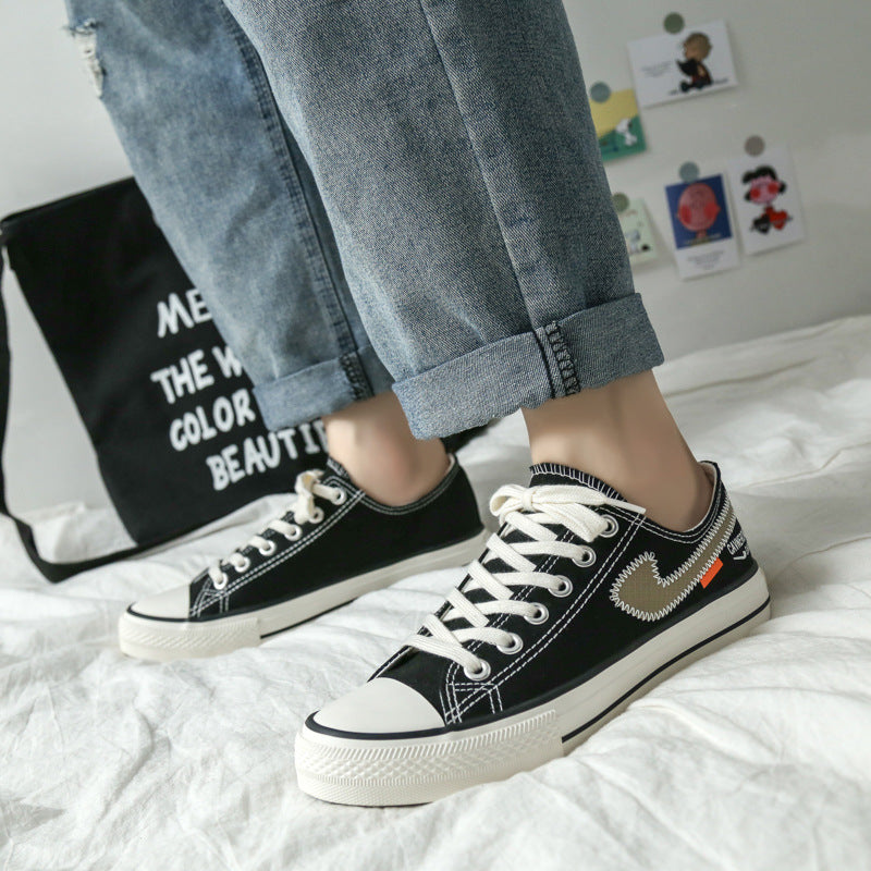 Canvas Shoes Summer Low-Top Trendy Canvas Shoes Men's Student Fashion Shoes