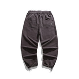 Man Fall Outfis Autumn Solid Color Simple Drawstring Ankle Banded Pants Oversize Sports Trousers Men