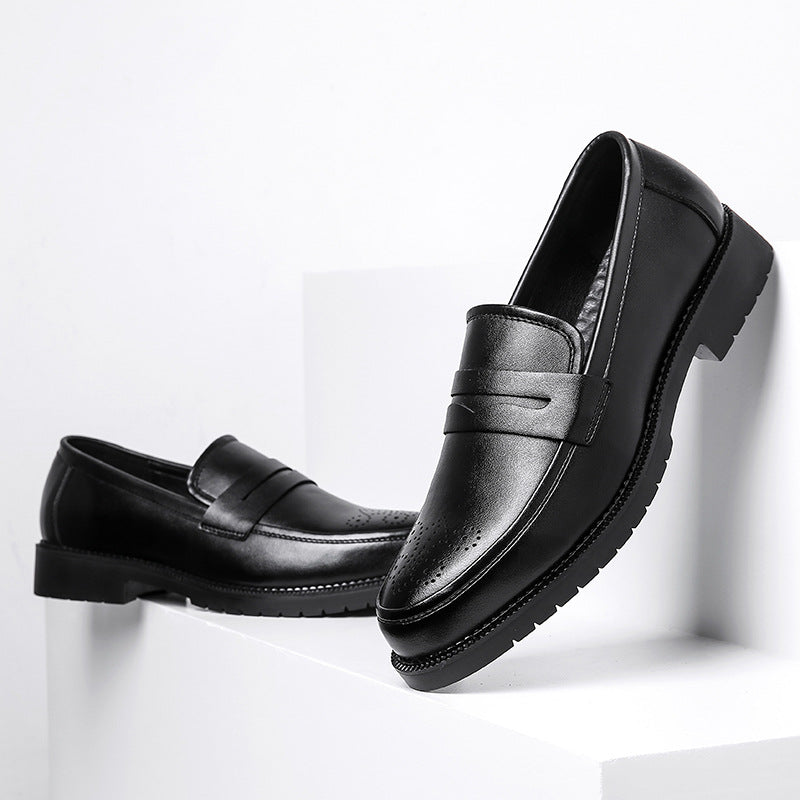 Men's Loafers Relaxedfit Slipon Loafer Men Shoes Summer Brown British Loafers Trendy Casual