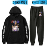 Never Broke Again Hoodie Hoodie Ankle Banded Pants Casual Suit
