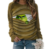Men and Women Grinch Sweater Christmas Casual Sweatshirt