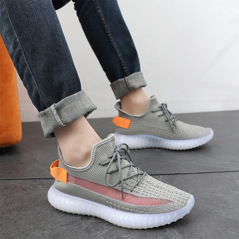 Men Sneakers Men Walking Shoes for Jogging Breathable Lightweight Shoes Men's Shoes Flying Woven Shoes Running Sneakers