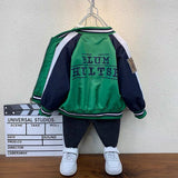 Toddler Boys Jackets Boys' Jacket Spring and Autumn Baseball Uniform