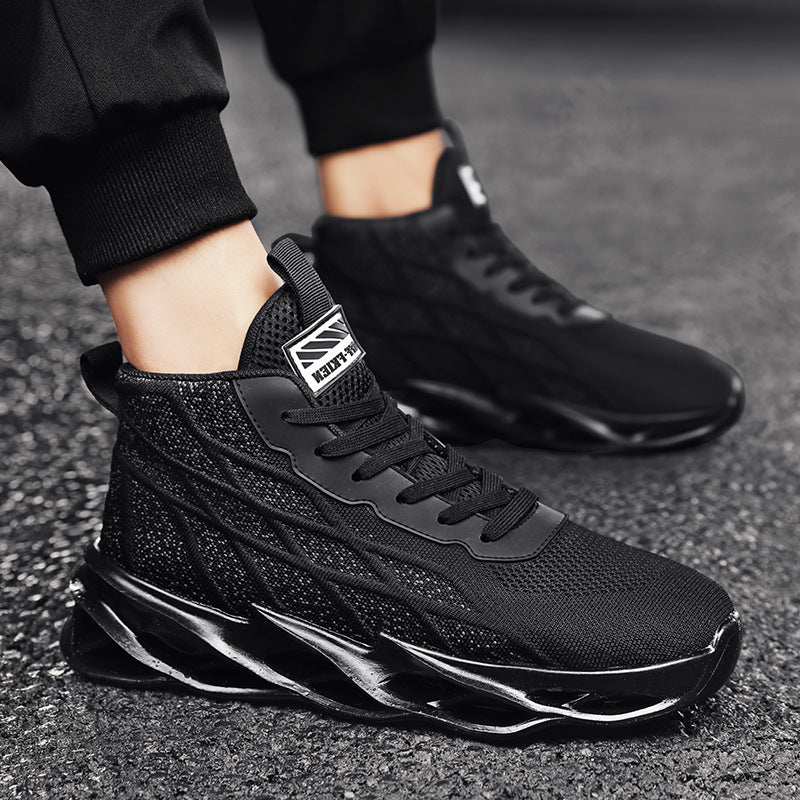 designer Sneaker Shoes Autumn Men's Shoes Breathable High Top Sneakers Fashion Outdoor Running Shoes