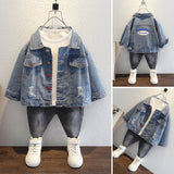 Toddler Boys Jackets Boys' Denim Jacket Spring and Autumn