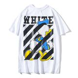 Off White T Shirt Mickey Mouse Off T Shirt Ow Short Sleeve Cartoon Printed Round Neck Male And Female Couples Wear Base Shirt Half Sleeve Tshirt Owt