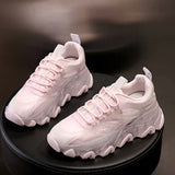 designer Sneaker Shoes Platform Height Increasing Fashion Sneakers Four Seasons Breathable Casual Women's Shoes