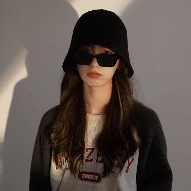 Women Bucket Hat Fisherman Face Cover Sun-Proof