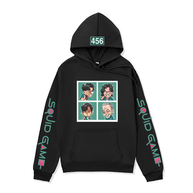 Squid Game Costume Game Clothes 456 Contestants Printed Sweater Sweater