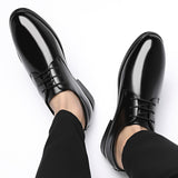 Men's Dress Shoes Classic Leather Oxfords Casual Cushioned Loafer Leather Shoes Men Business Casual Formal Wear Men