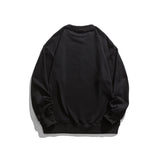 Man Fall Outfis Autumn Cartoon Bear Printed Crew Neck Sweatshirt Male Hip Hop Loose Casual Bottoming Shirt
