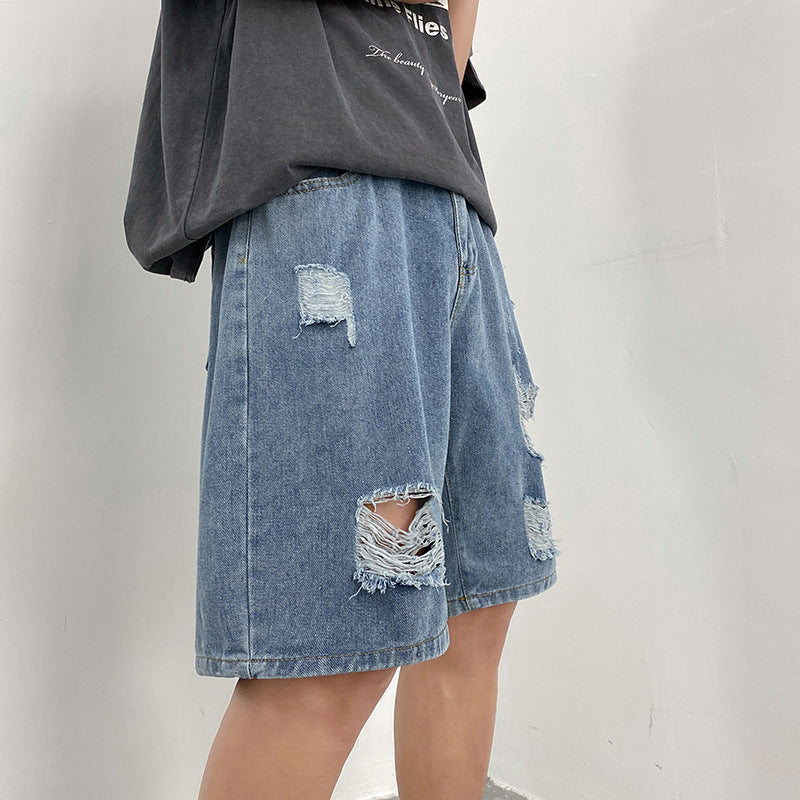 Men Denim Shorts Summer Denim Shorts Male