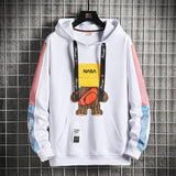 Men Hoodie Pullover Loose Sports and Leisure Top Youth Trendy