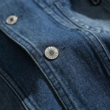 Men Denim Jackets Workwear Denim Jacket Japanese-Style Retro Loose Cardigan