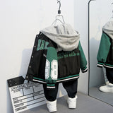 Toddler Boys Jackets Boys' Spring and Autumn Clothing Jacket Baseball Uniform