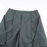 Julia Fox Low Rise Jeans Large Pocket Loose Drooping Suit Pants
