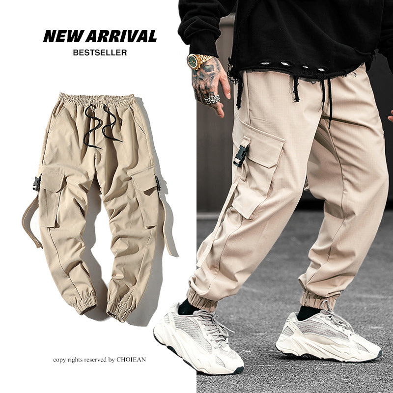 Men's Pants Men's Solid Color Casual Loose