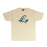 Ice Cream Running Dog T Shirt Loose Printed Audio Rap T-shirt