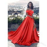 Kendall Jenner Wedding Guest Dress Solid Color off-Shoulder Elegant Evening Dress