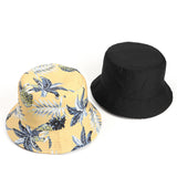 Bucket Hat Fishing Cap Cotton Print Fisherman Hat Pattern Printing Bucket Hat Female Sun Hat Tide
