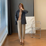 Naomi Watts Gypsy Outfits Cashmere Wool Overcoat Slimming Plaid Woolen Coat