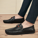 Men's Loafers Relaxedfit Slipon Loafer Men Shoes Spring All-Match Summer Trendy Casual Soft Sole Leather Shoes