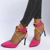 High Heels Ladies Sandals Summer Sexy Pointed Stiletto Cross Lace-up High Heels