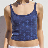 Vintage Y2g Shirts Vest Women's Inner Wear Summer Sexy Exposed Navel