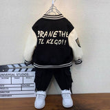 Toddler Boys Jackets Boys' Coat Spring and Autumn Baseball Uniform