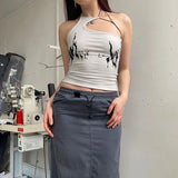 Vintage Y2g Shirts Sexy Camisole Summer Retro