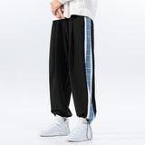 Grey Sweatpants plus Size Men's Clothing Spring Trousers Stretch Ankle-Tied Pants