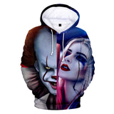 Anime Hoddies Stephen King's It 2 Coat Fall Winter Fashion 3D Digital Printed Hood Sweatshirt Hoodie