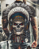 Skull T Shirt 3D Personalized Printing Fashion Boy's Short Sleeve T-shirt