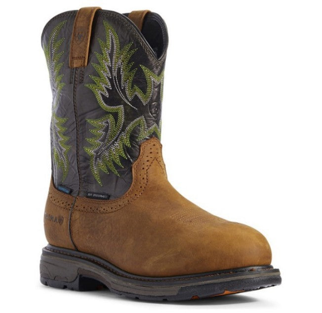 Justin Yellowstone Boots Short Round Head Leisure Winter Casual Thick Heel Snow Boots