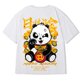 Men T-Shirts Grimace Printed Loose Half Sleeve