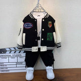Toddler Boys Jackets Boys' Coat Spring and Autumn Baseball Uniform