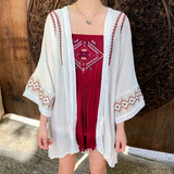 Coachella Music Festival Outfits Summer Sun Protection Clothing Thin Beach Vacation Coat for Women