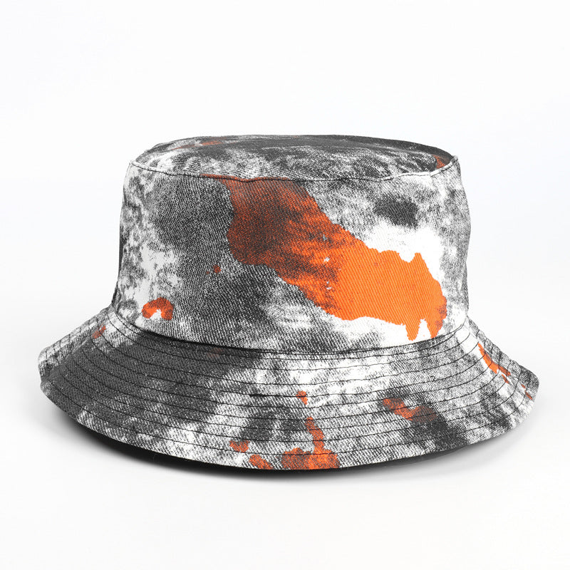 Bucket Hat Fishing Cap Cotton Print Fisherman Hat Bucket Hat Outdoor Leisure Men's and Women's Spring and Summer Hat