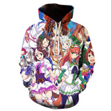 Anime Hoddies Horse Racing Women's Second Season Cartoon Cosplay Sweater