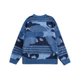 Men Sweater Men's Trendy Loose round Neck Sweater Trendy Brand Pullover