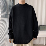 Men's Sweatshirt Fall Winter Men Sweater Solid Color plus Size Men's Clothing Men's Loose