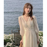 Regency Dress French Strap Floral Dress